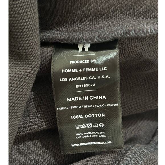 Homme + Femme Space Hoodie Medium Black - Picture 7 of 9